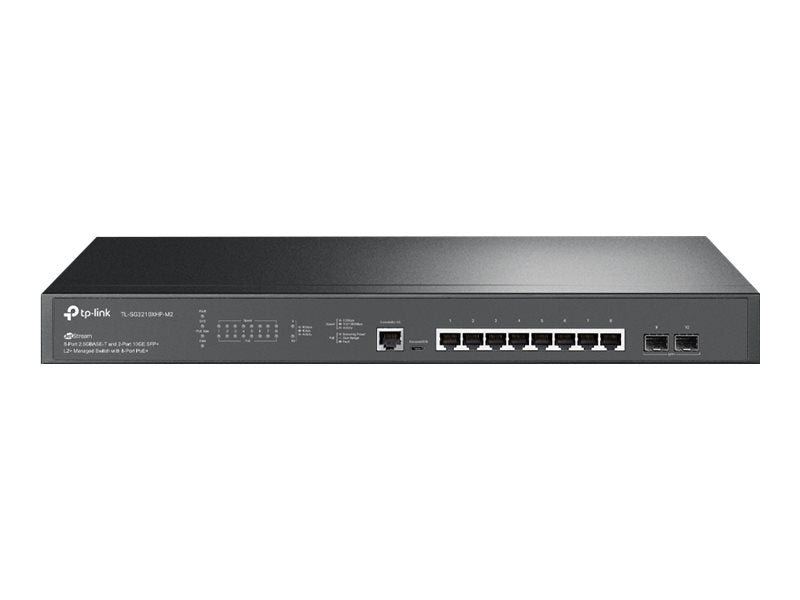 TP-Link Switch – 8 PoE+ Ports, 2 schnelle SFP+ Anschlüsse