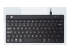R-GO TOOLS Kompakte Ergonomische Tastatur – USB-Anschluss, Schwarz