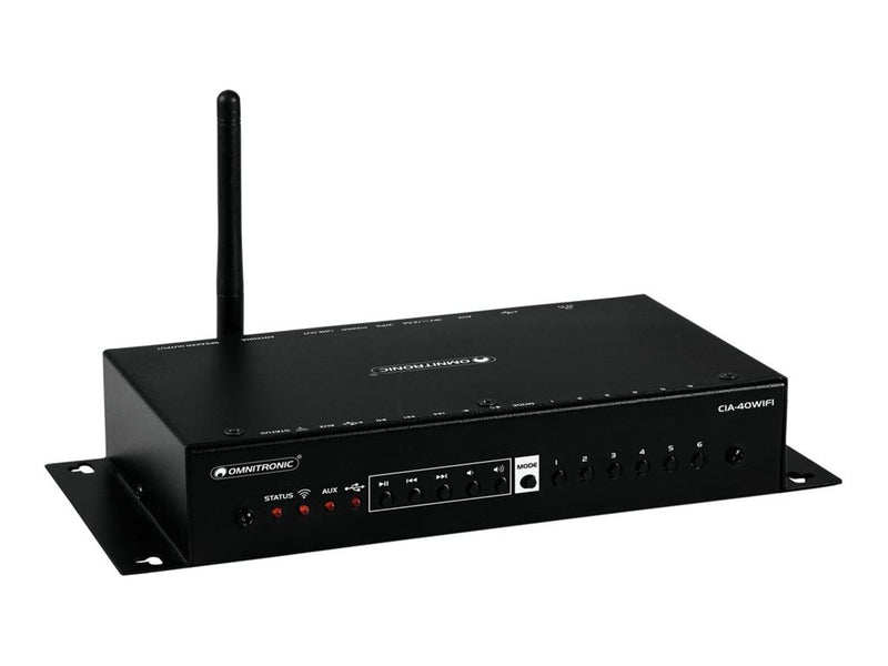 Omnitronic Stereo-Verstärker – WLAN, Internetradio, USB