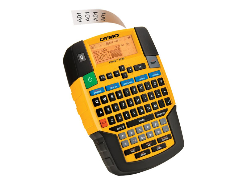 Dymo Rhino 4200 Beschriftungsgerät – Thermotransfer, Cutter integriert