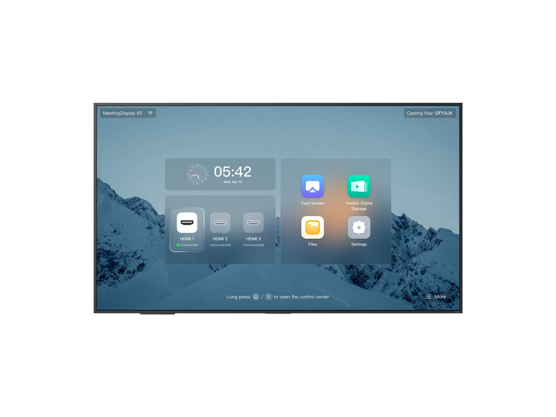 Yealink 65" Meeting Display – Großes Display für Besprechungen