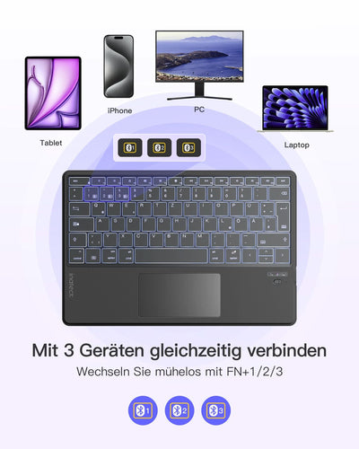 INATECK Kabellose Tastatur – Leicht und kompakt für unterwegs