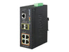 Planet Technology Industrie-Switch – 4 PoE+ Ports, montierbar