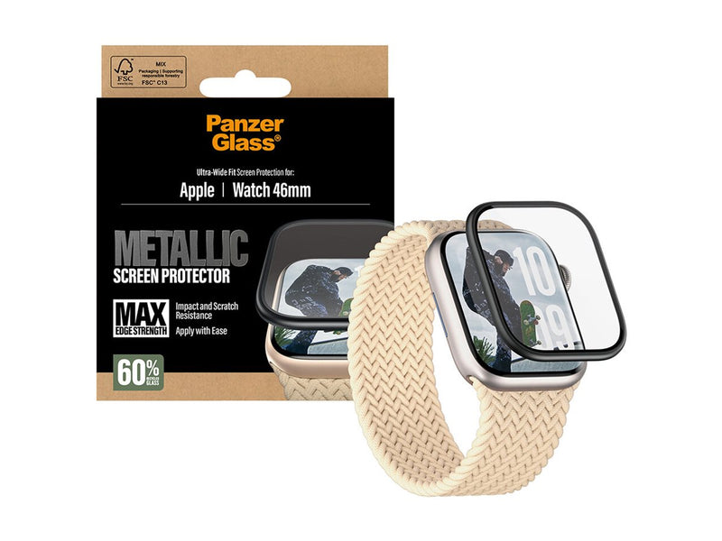 PanzerGlass Bildschirmschutz – Kratz- und Schlagschutz für Apple Watch 46mm