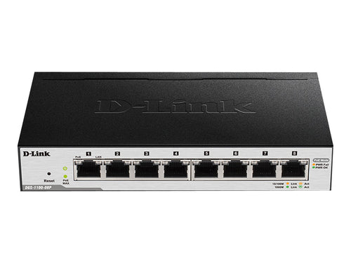 D-Link 8-Port Gigabit Switch – PoE, einfache Verwaltung