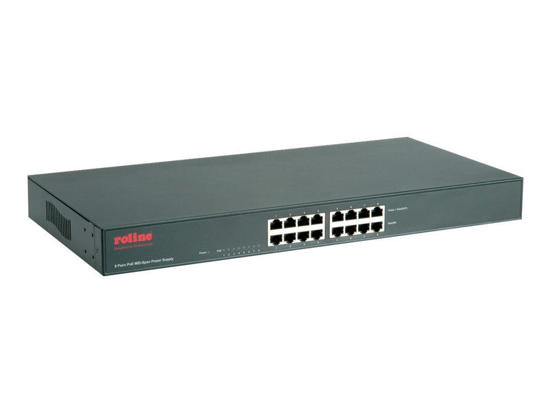 ROLINE PoE Power Supply – 8 Ports für Netzwerkgeräte