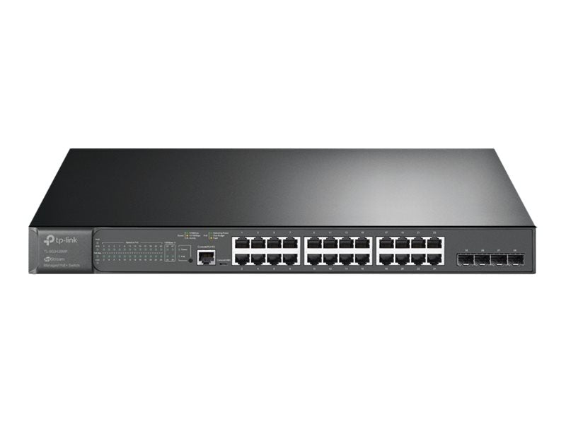 TP-Link 28-Port Switch – Gigabit, 24 PoE+ Anschlüsse