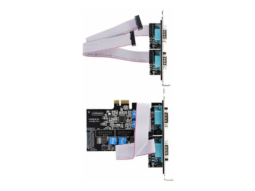 StarTech 4-Port Serielle PCIe Karte – Für RS232/RS422/RS485 Geräte