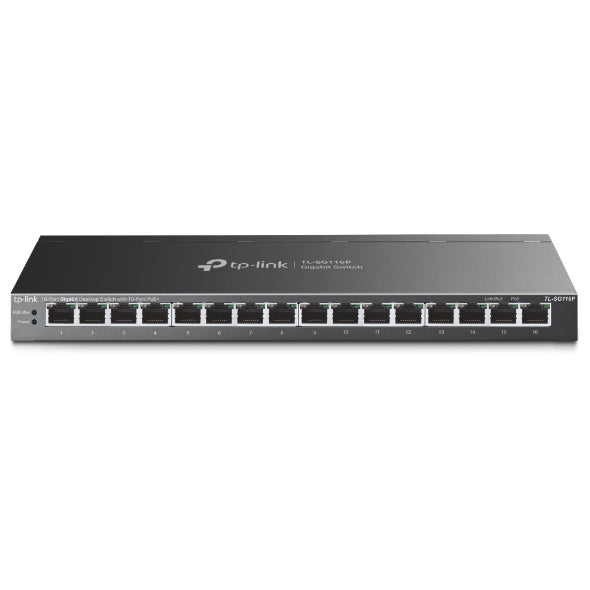 TP-Link 16-Port Netzwerk-Switch – Gigabit-Geschwindigkeit, PoE+