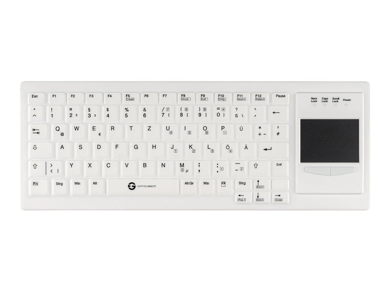 GETT Silikontastatur – Hygienisch, mit Touchpad