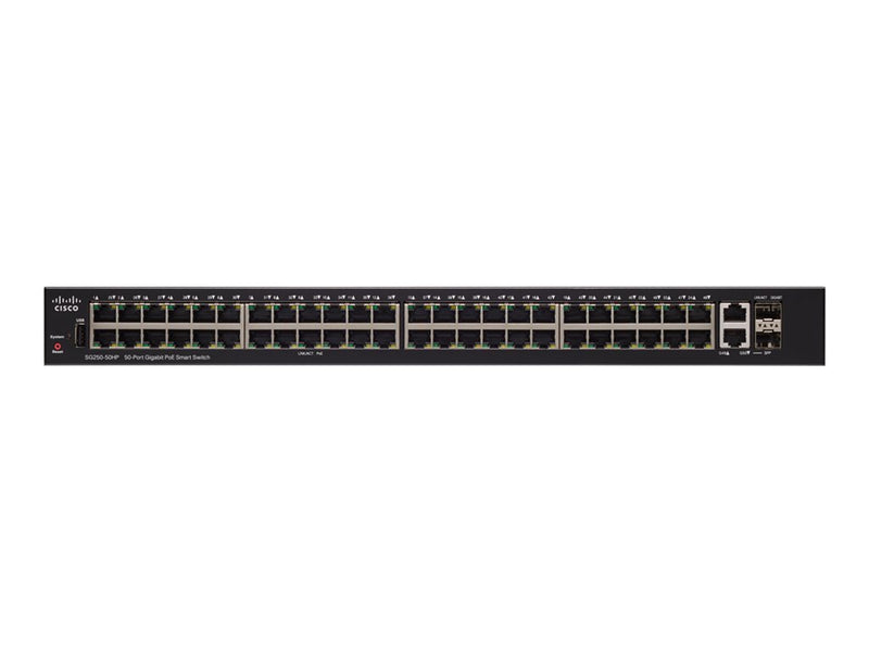 Cisco 250 Series Switch – 50 Anschlüsse, Rack-montierbar
