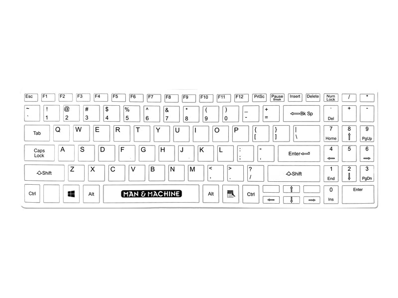 MAN & MACHINE ITsCoolFlatWire Tastatur – Wasserdicht, Leicht zu Reinigen