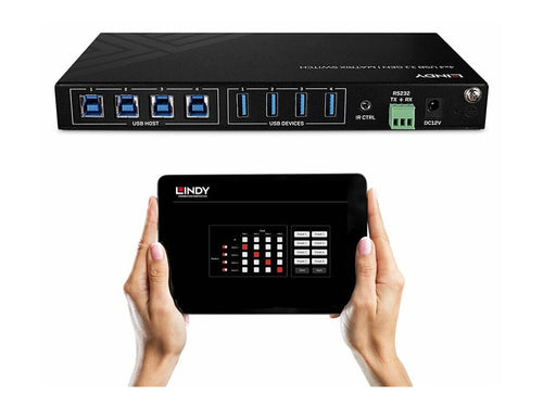 Lindy USB-Schalter – 4 Geräte gleichzeitig verbinden