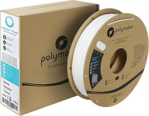 POLYMAKER PolyFlex TPU-Filament – Flexibel, 1.75 mm, Weiß