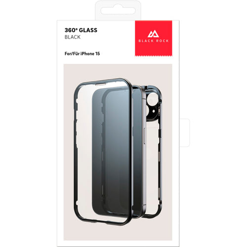 BLACK ROCK iPhone 15 Schutzcover – 360° Schutz, kratzresistent