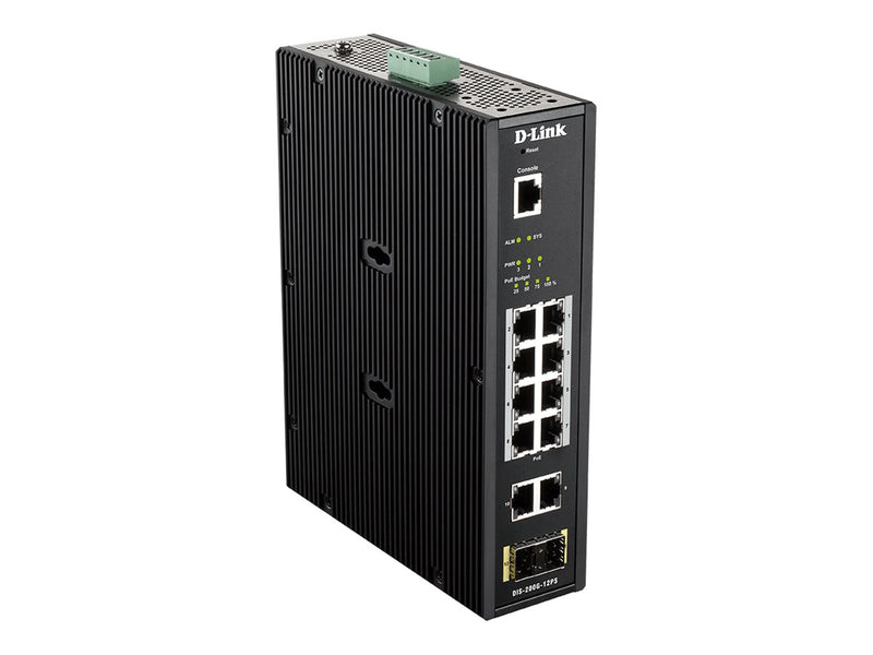 D-Link 12-Port Gigabit Switch – PoE+ für Industrieumgebungen