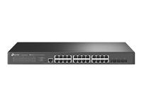 TP-Link Netzwerk-Switch – 24 Anschlüsse, Rack-montierbar