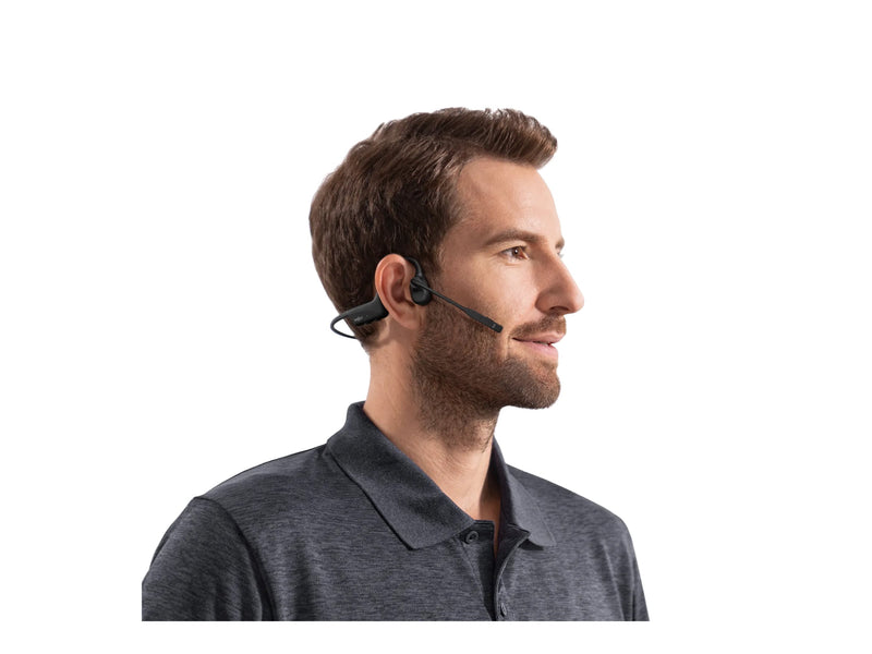 Shokz OpenComm2 Headset – Offenes Ohr, Bluetooth, Kabellos