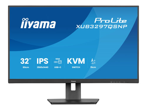 Iiyama 32" QHD-Monitor – USB-C Anschluss, integrierte Lautsprecher