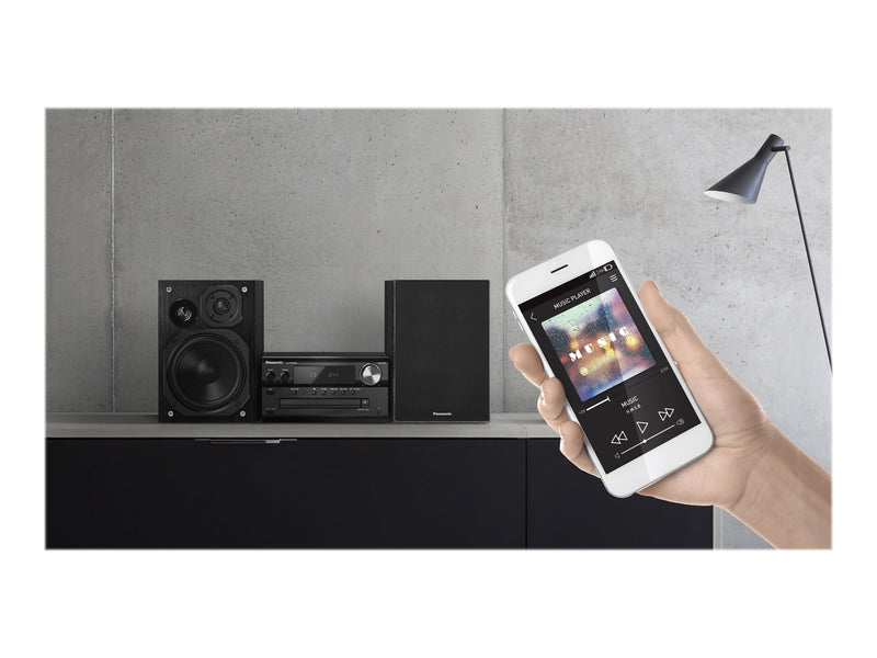 Panasonic CD-Mikrosystem – DAB+ Radio, Bluetooth, 120 Watt