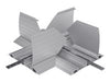 Dataflex Kabelschutz – Kreuzverbindung, silber, recyceltes Material