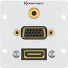 Kindermann Anschlussblende – HDMI, VGA und Audio in einem