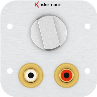 Kindermann Anschlussblende – RCA-Anschlüsse, Lautstärkeregler