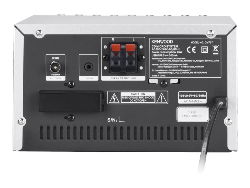 Kenwood Microsystem – Stereo mit DAB-Radio und Bluetooth