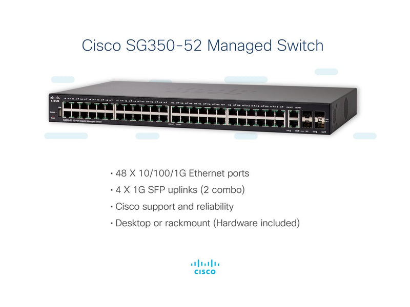 Cisco Gigabit Switch – 52 Ports, für große Netzwerke