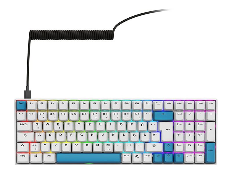 SHARKOON SKILLER SGK50 S2 Tastatur – RGB, Hot-swappable Tasten