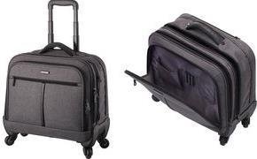 JÜSCHA Business-Trolley – Für 17" Notebooks, robustes Polyester