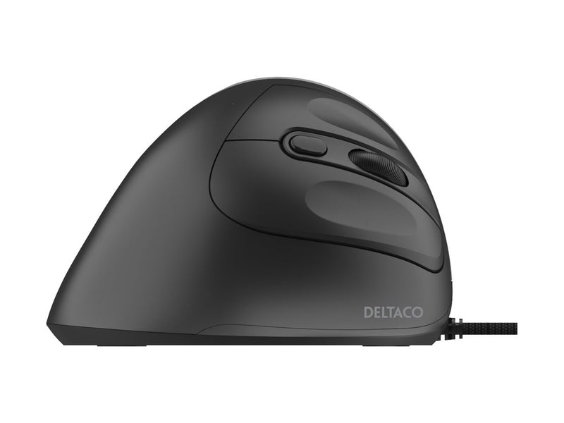 DELTACO Vertikale Maus – Ergonomisch, Leise, USB-Anschluss