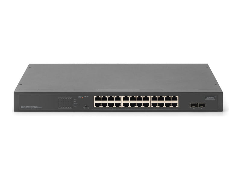 Digitus 24-Port Gigabit Switch – PoE+ für IP-Kameras und WLAN