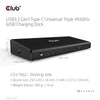Club3D USB-C Dockingstation – Triple 4K, Laden, Netzwerk