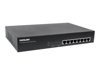 INTELLINET Netzwerk-Switch – 8 Ports, PoE+ für Stromversorgung