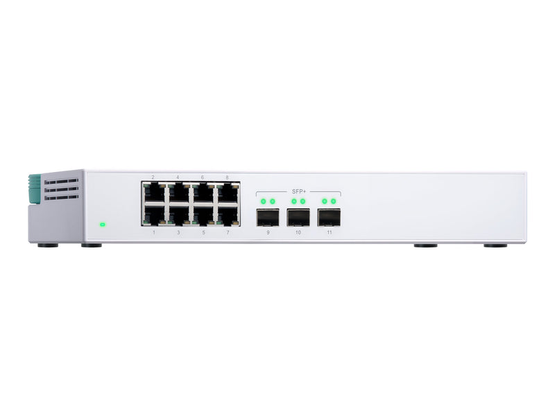 QNAP Netzwerk-Switch – 3x 10G & 8x Gigabit, geräuscharm