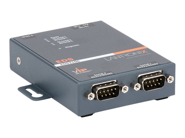 Lantronix Geräteserver – 2 Anschlüsse, kompakte Größe