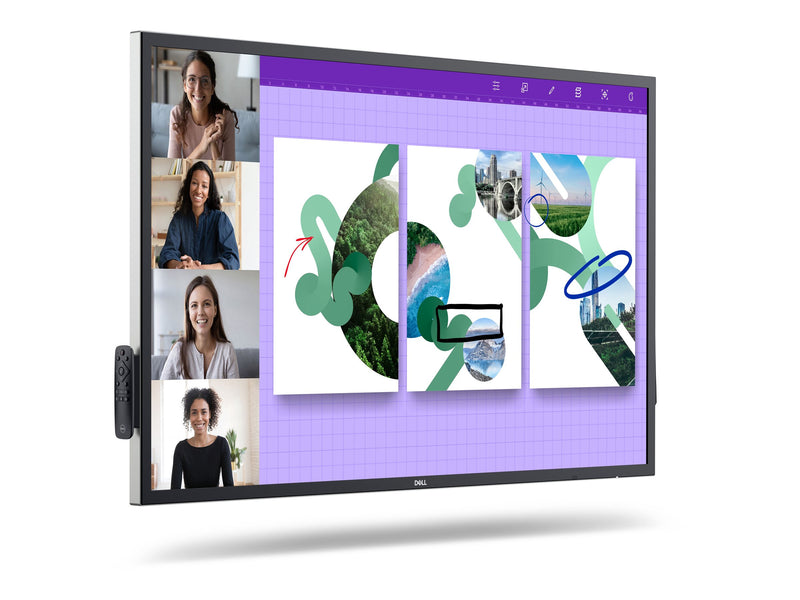 Dell 55" 4K Touch-Monitor – Interaktiv mit USB-C und Lautsprechern