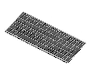 HP Ersatztastatur Notebook – Dänisch, passend für EliteBook 755/850 G5/G6