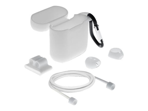 DELOCK Zubehörset für AirPods – Schutztasche, Ohrenstöpsel