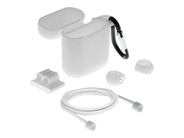 DELOCK Zubehörset für AirPods – Schutztasche, Ohrenstöpsel
