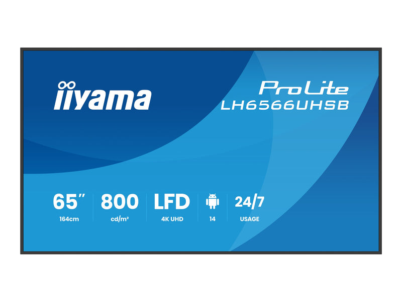 Iiyama 65" 4K-Display – Ideal für Digital Signage, Android integriert
