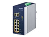 PLANET Industrial 8-Port Switch – PoE+ für einfache Netzwerke