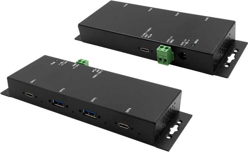 Exsys USB-Hub – 4 Anschlüsse, Desktop & wandmontierbar