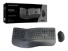 CONCEPTRONIC Kabelloses Tastatur-Maus-Set – Ergonomisch, Spanisches Layout