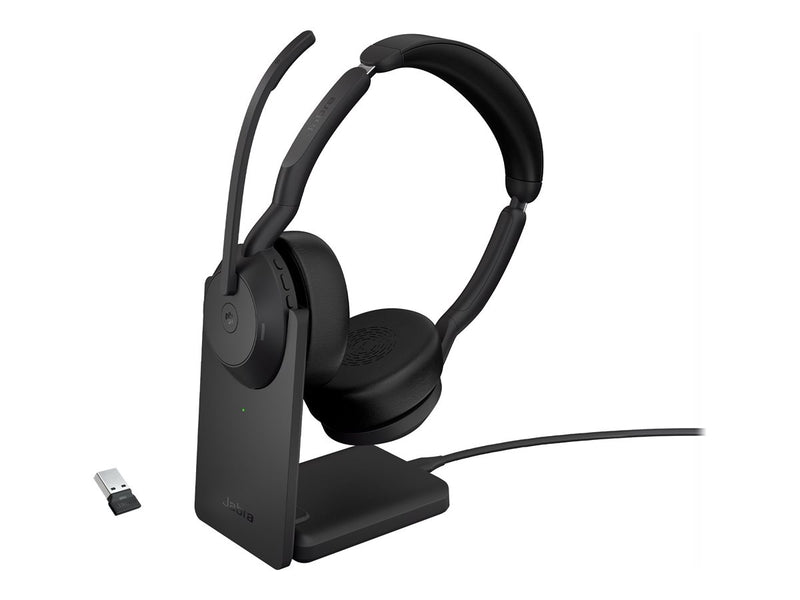 Jabra Evolve2 55 Headset – Bluetooth, kabellos, inkl. Ladestation