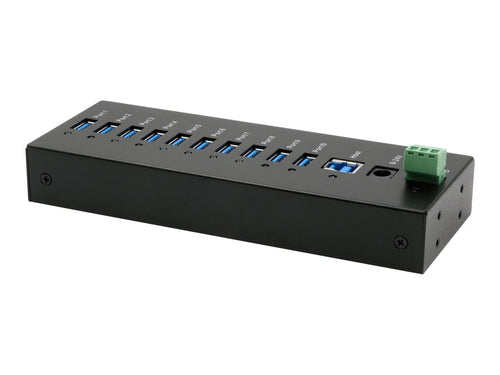 EXSYS USB-Hub – 10 Ports, robuster Schutz