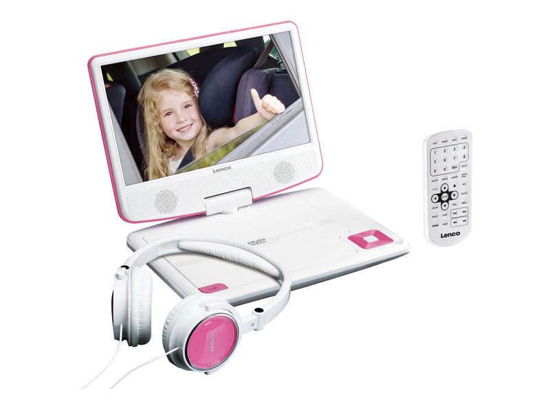 Lenco Tragbarer DVD-Player – 9" Bildschirm, drehbar