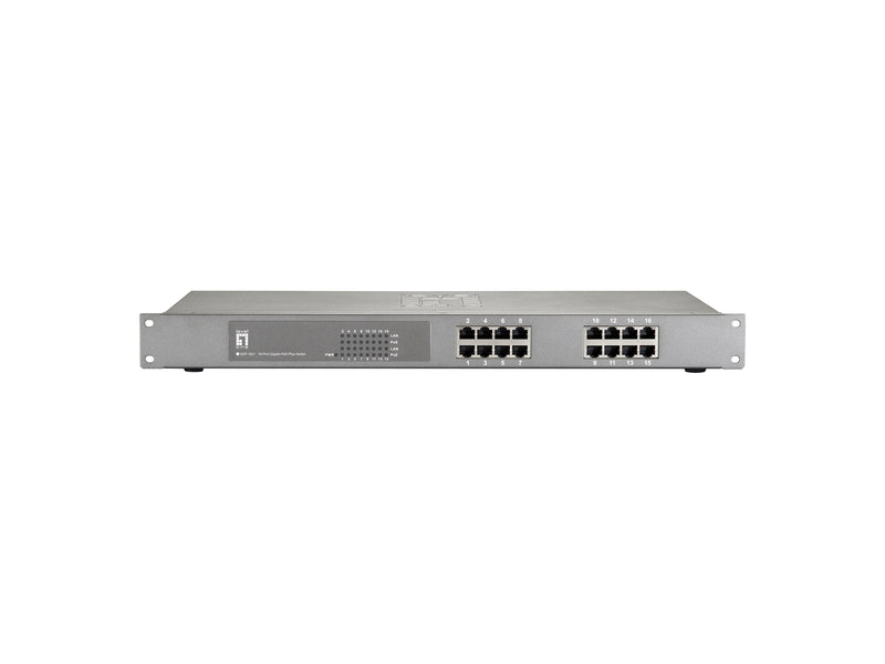 LEVELONE Netzwerk-Switch – 16 Ports, PoE für einfache Stromversorgung
