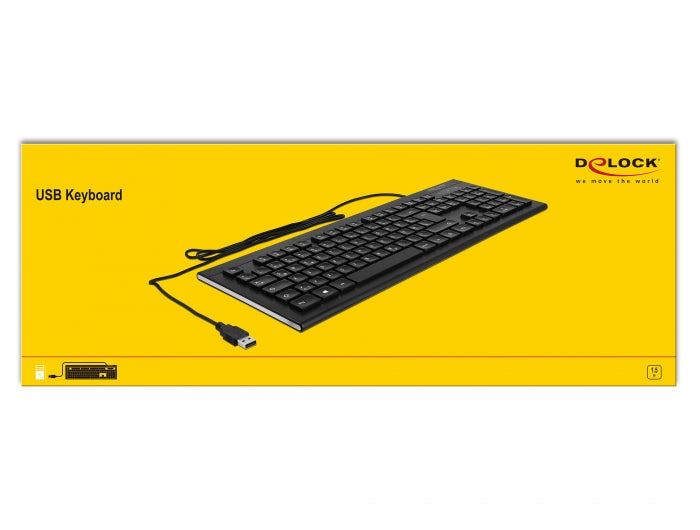 DELOCK USB-Tastatur – Deutsche QWERTZ, Multimedia
